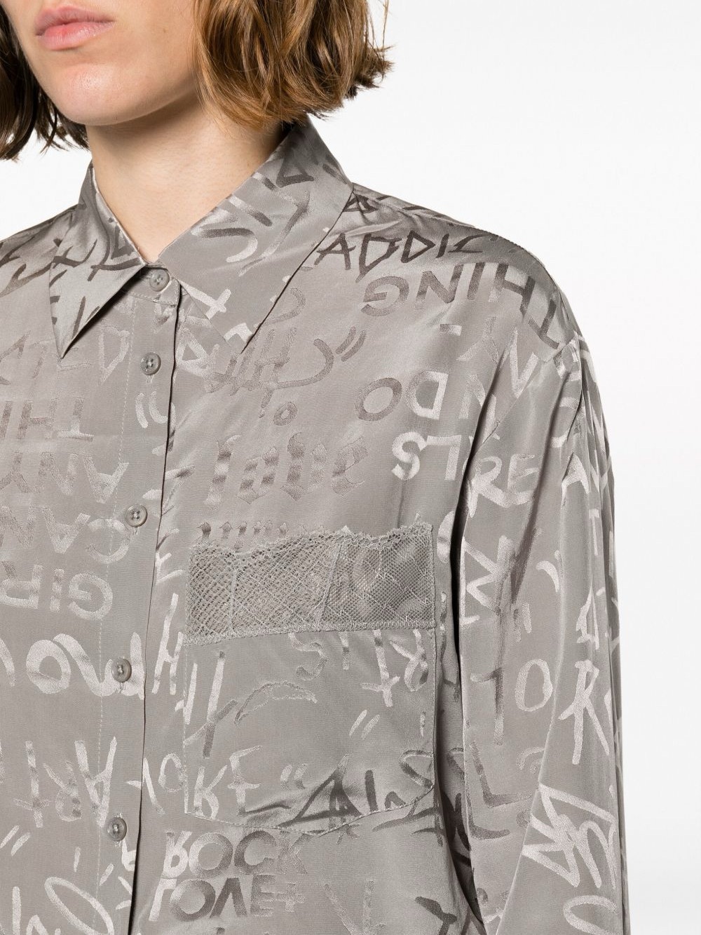 Zadig & Voltaire Jacquard Silk Shirt